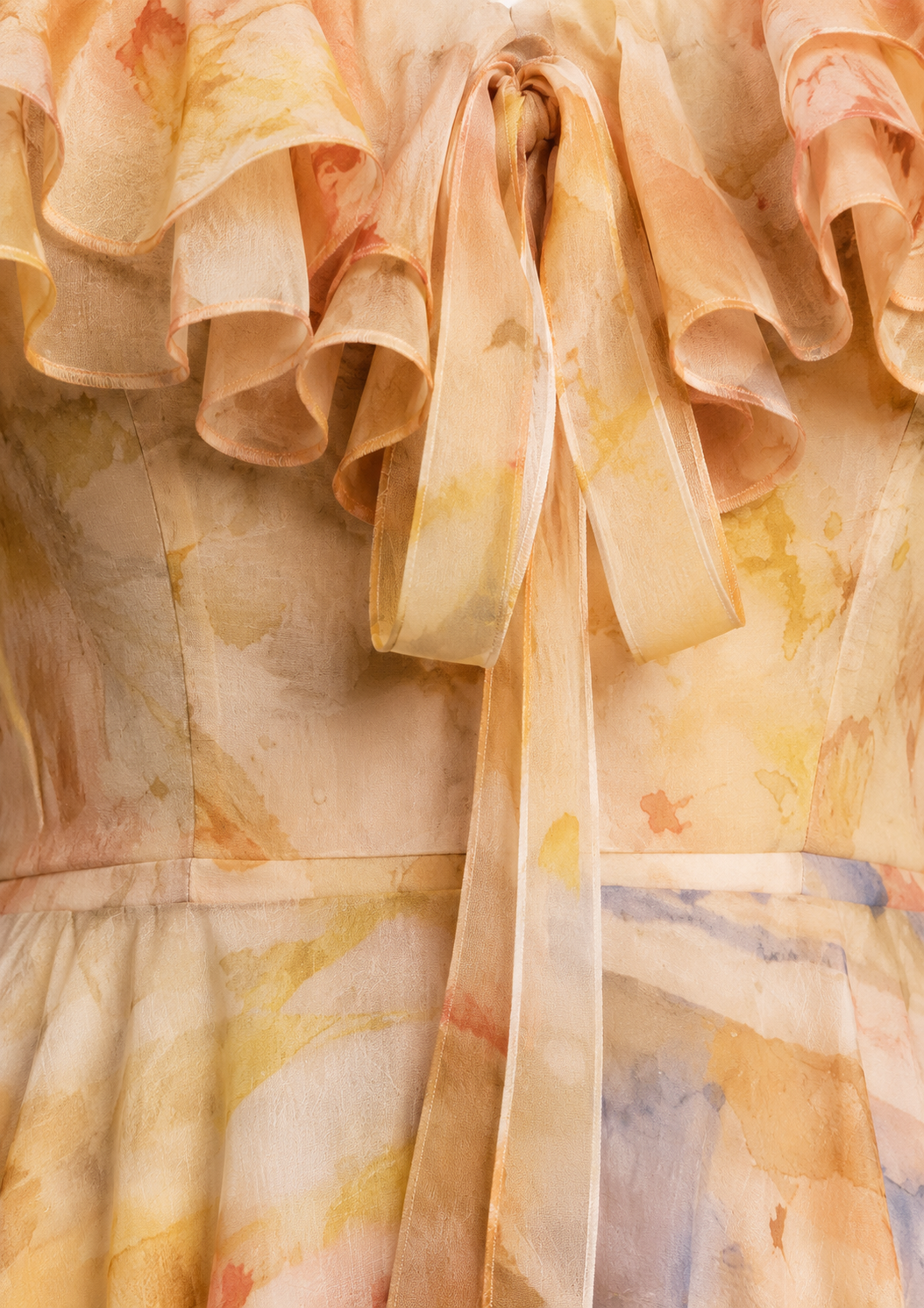 Amber Watercolor Midi Dress