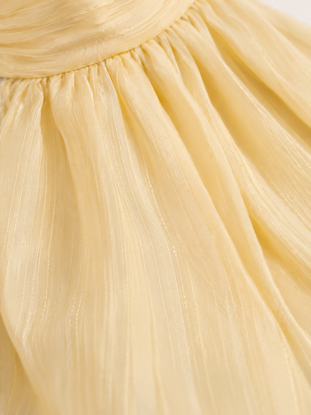 Solene Butter Yellow Halter Dress