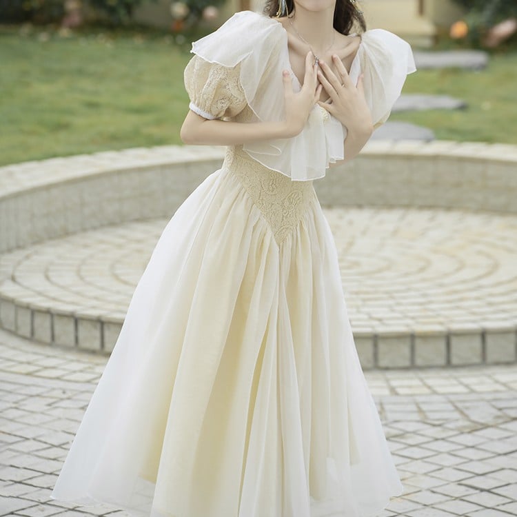 Retro French Fairy Dress - Sweet and Romantic Style