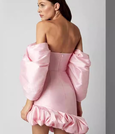 French Style Slimming Bra Waist Evening Dress