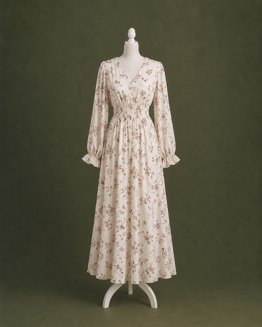Rosalie Floral Long Sleeve Maxi Dress