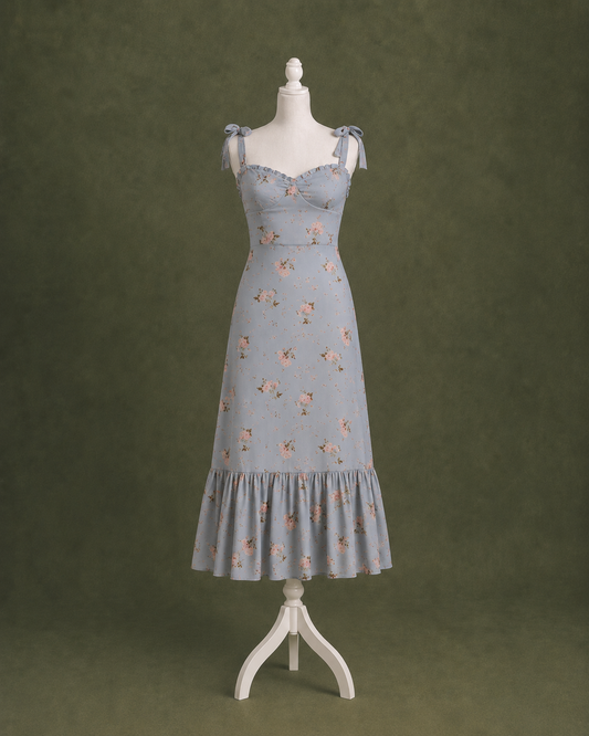 Aurelia Bloom Chiffon Dress