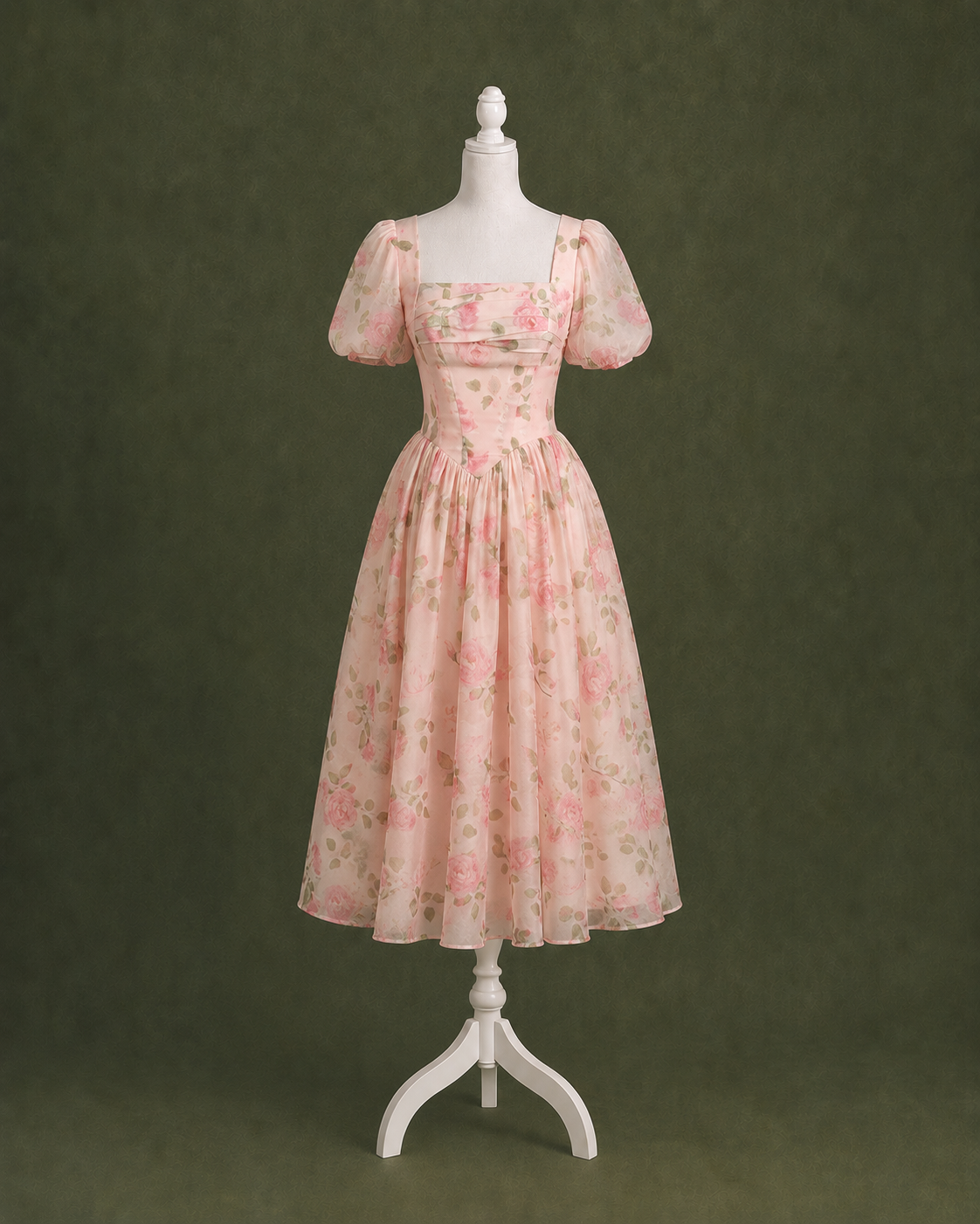 Camellia Whisper Midi Dress