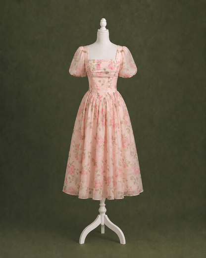 Camellia Whisper Midi Dress