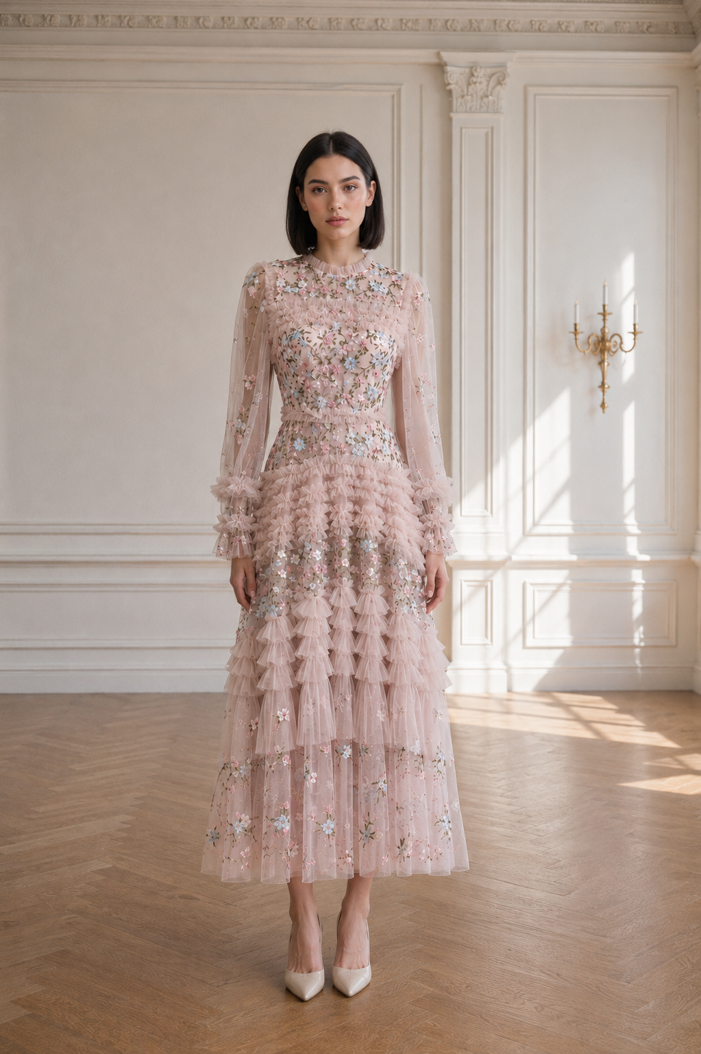 Celeste Garden Midi Dress
