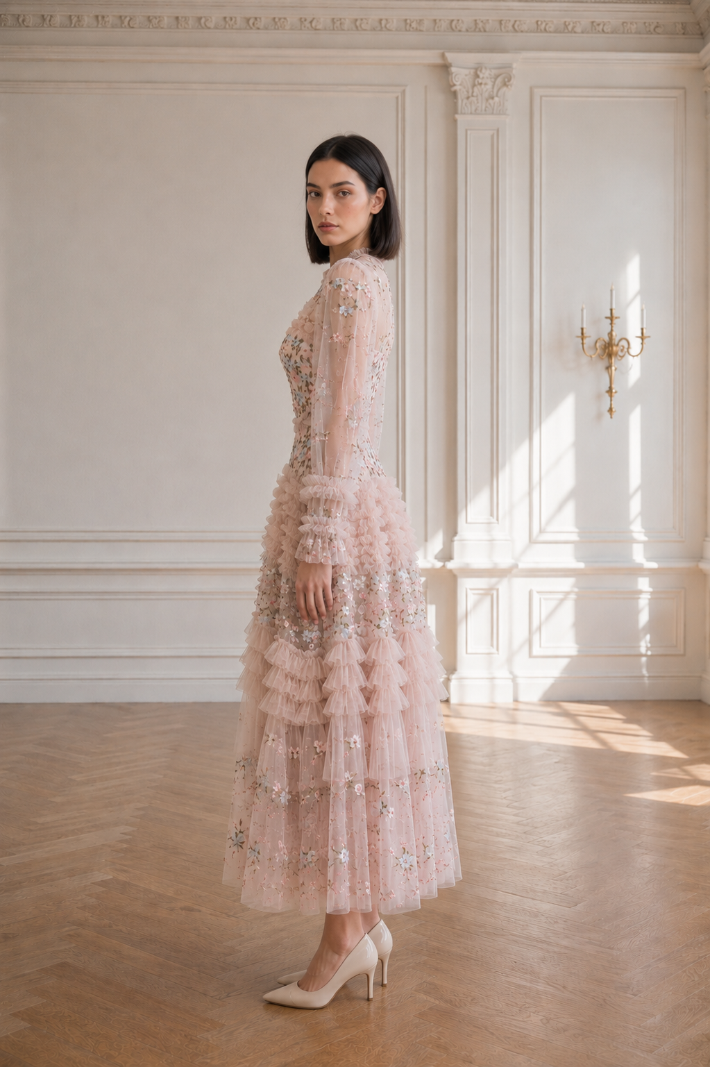 Celeste Garden Midi Dress