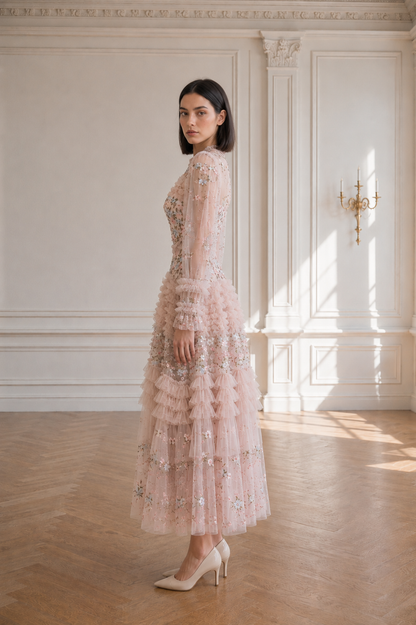 Celeste Garden Midi Dress
