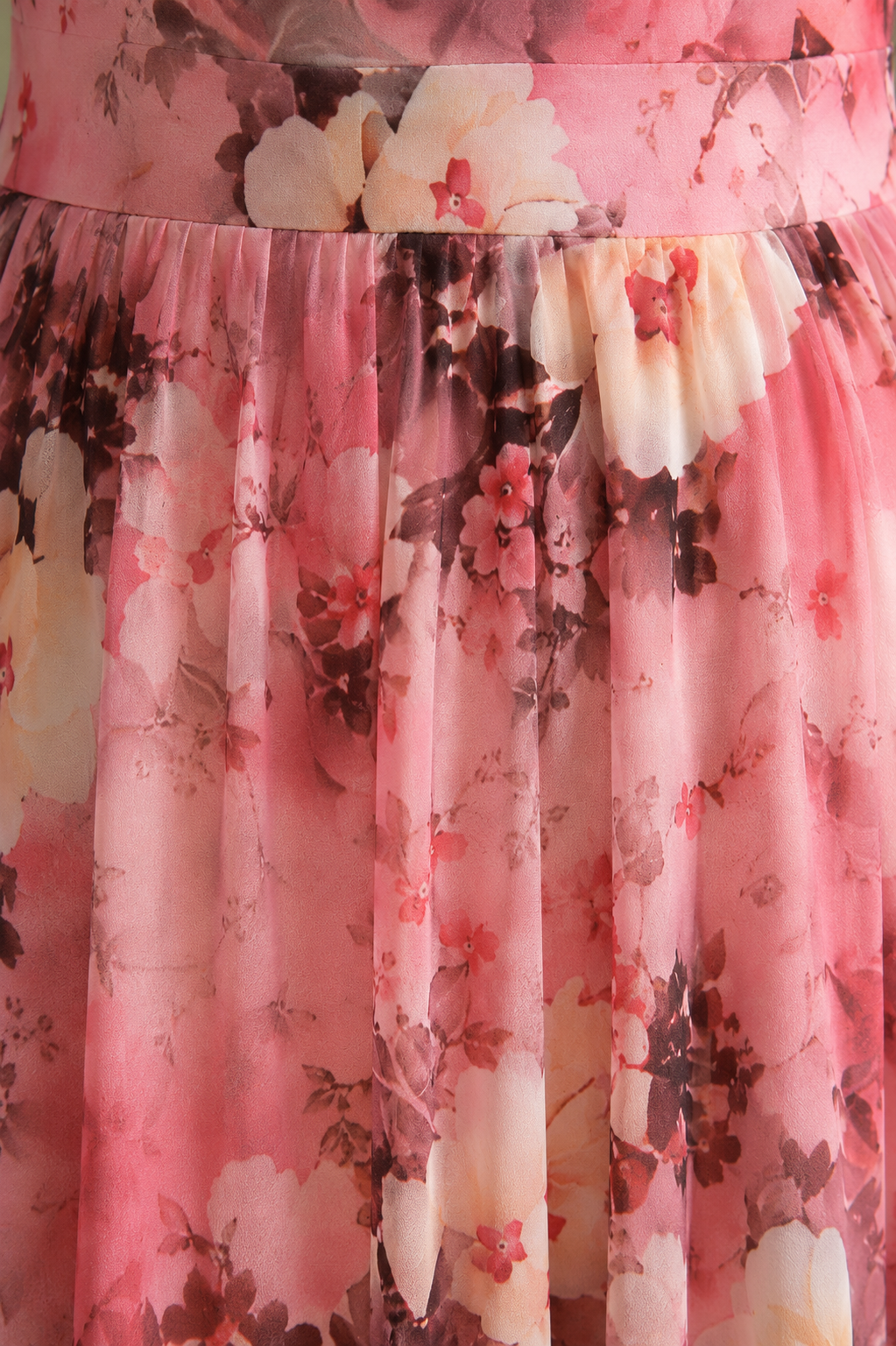 Serenity Watercolor Floral Midi Dress