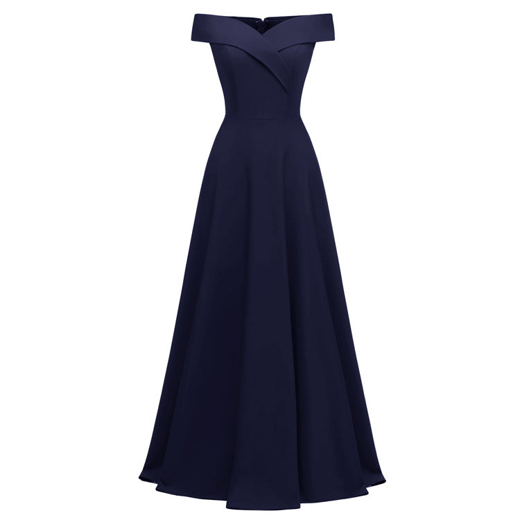 2020 Women's Off-Shoulder Long Evening Gown Dress
