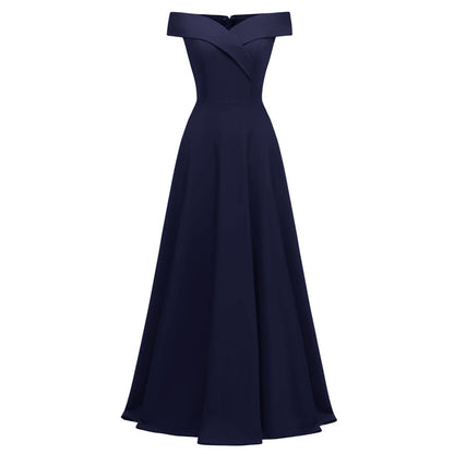 2020 Women's Off-Shoulder Long Evening Gown Dress