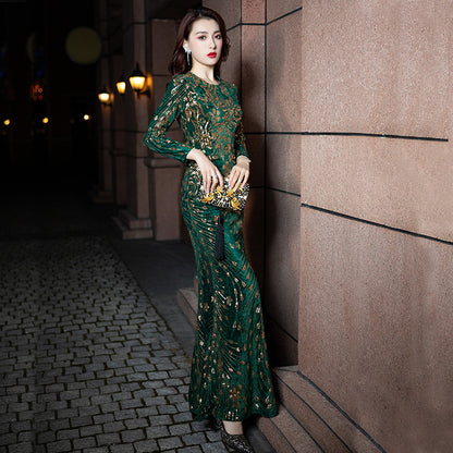 Sequined Dress for Women's Fashion and Banquet Events
