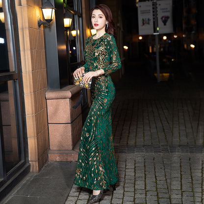 Sequined Dress for Women's Fashion and Banquet Events