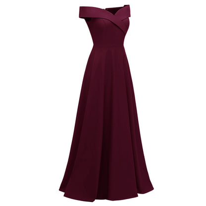 2020 Women's Off-Shoulder Long Evening Gown Dress