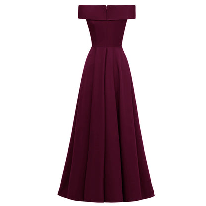 2020 Women's Off-Shoulder Long Evening Gown Dress