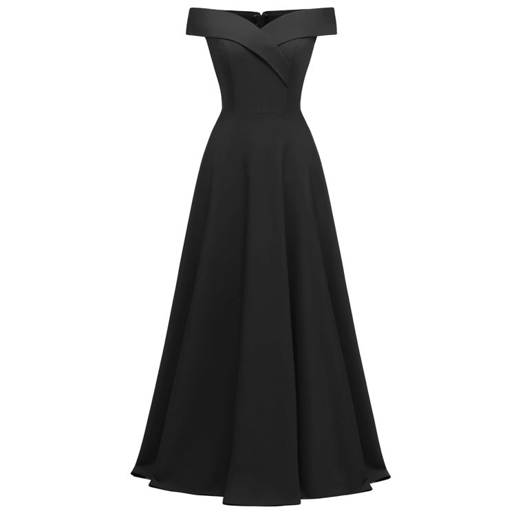 2020 Women's Off-Shoulder Long Evening Gown Dress