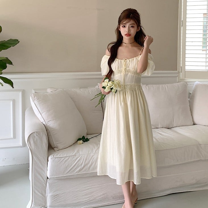 Elegant Summer Off-Shoulder Dress