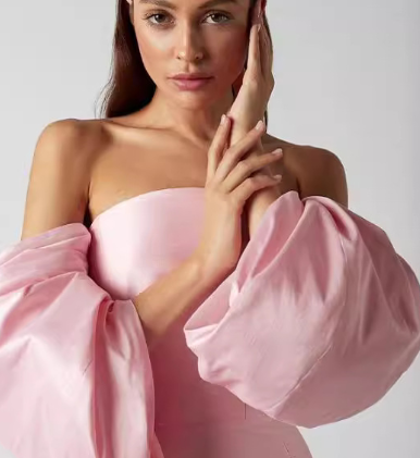 French Style Slimming Bra Waist Evening Dress